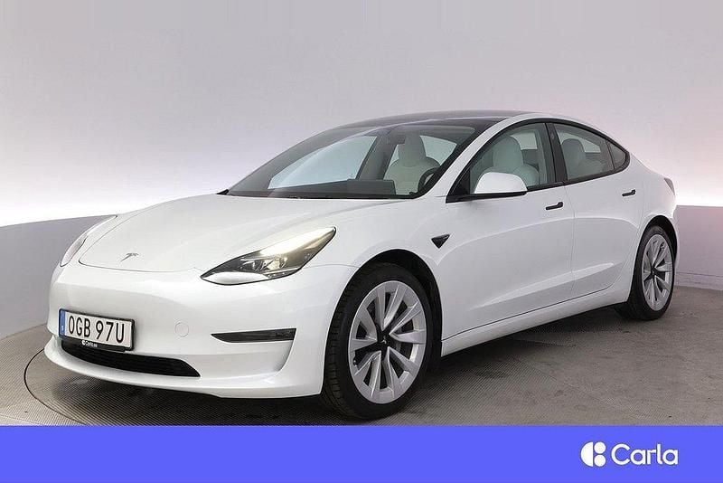 Vit Begagnad 2023 Tesla Model 3 Long Range AWD Sedan | 408 900 kr (Dyr) - Bild 1/4