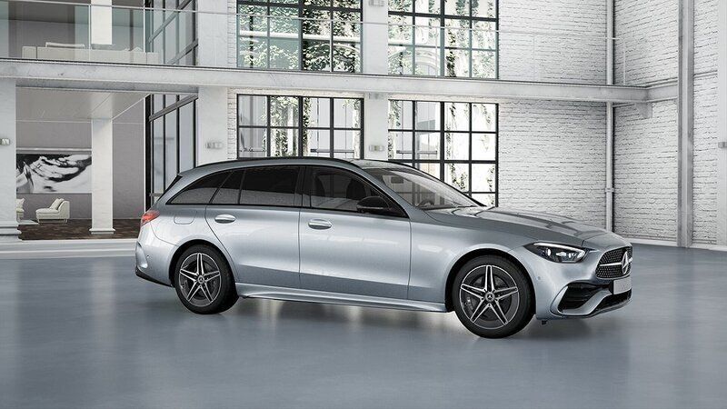 Silver Ny 2024 Mercedes C300e AMG Kombi | 683 500 kr - Bild 1/4
