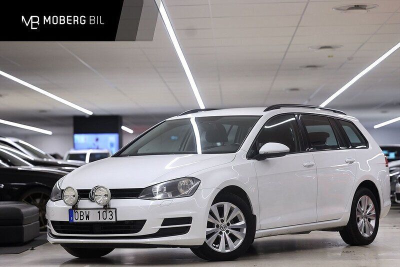 Vit Begagnad 2013 VW Golf VII Style Kombi | 149 900 kr (Dyr) - Bild 1/3