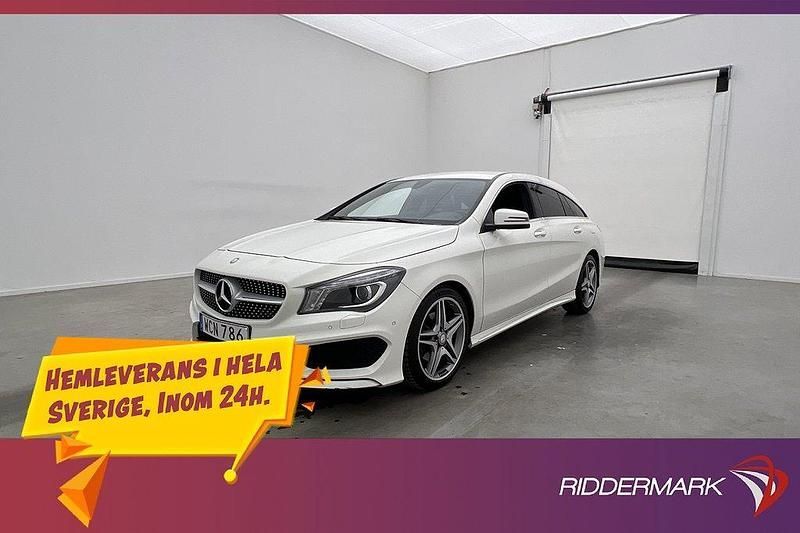Vit Begagnad 2015 Mercedes CLA200 Shooting Brake AMG Kombi | 208 900 kr (Marknadspris) - Bild 1/3