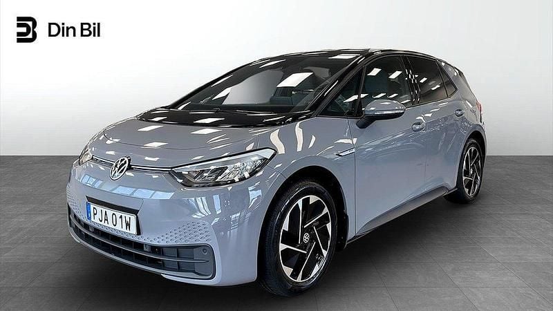 Grå Begagnad 2022 VW ID.3 Pro Halvkombi | 239 800 kr (Bra pris) - Bild 1/4