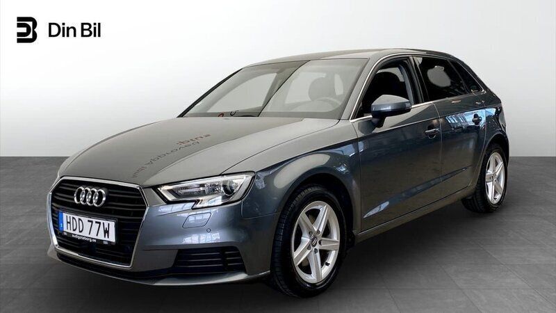 Grå Begagnad 2019 Audi A3 Sportback Proline Halvkombi | 189 000 kr (Lite dyr) - Bild 1/4