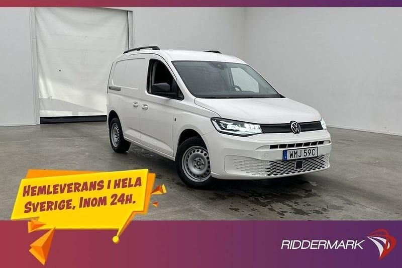 Vit Begagnad 2021 VW Caddy Minibuss | 187 200 kr (Marknadspris) - Bild 1/3