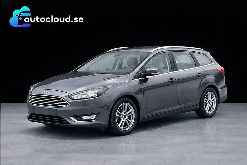 Begagnad Ford Focus Titanium 125 HK (91 kW) 2016 Svart Kombi