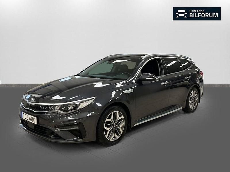 Grå Begagnad 2019 Kia Optima Hybrid Advance Sedan | 199 000 kr (Lite dyr) - Bild 1/4