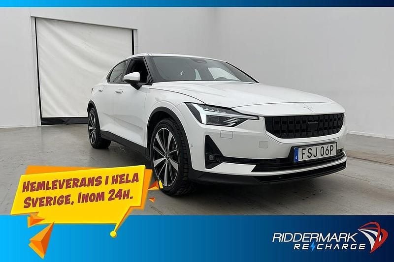 Vit Begagnad 2021 Polestar 2 Plus Halvkombi | 299 800 kr (Bra pris) - Bild 1/3