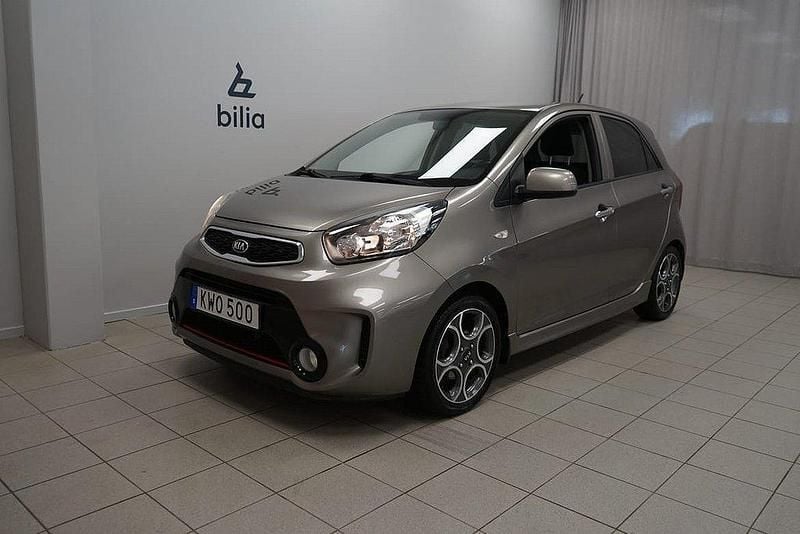 Grå Begagnad 2015 Kia Picanto Halvkombi | 74 900 kr (Marknadspris) - Bild 1/3