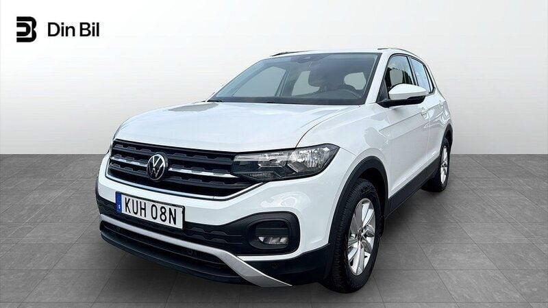 Vit Begagnad 2021 VW T-Cross SUV | 189 900 kr (Marknadspris) - Bild 1/4