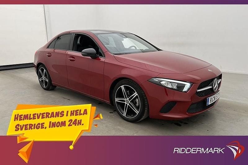 Röd Begagnad 2022 Mercedes A180 Sedan | 249 800 kr (Bra pris) - Bild 1/3