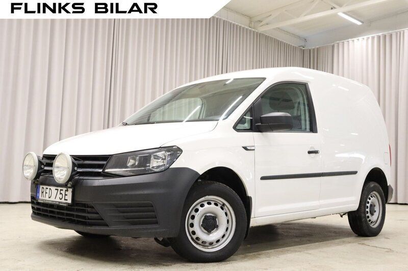 Vit Begagnad 2020 VW Caddy Minibuss | 209 900 kr (Bra pris) - Bild 1/4