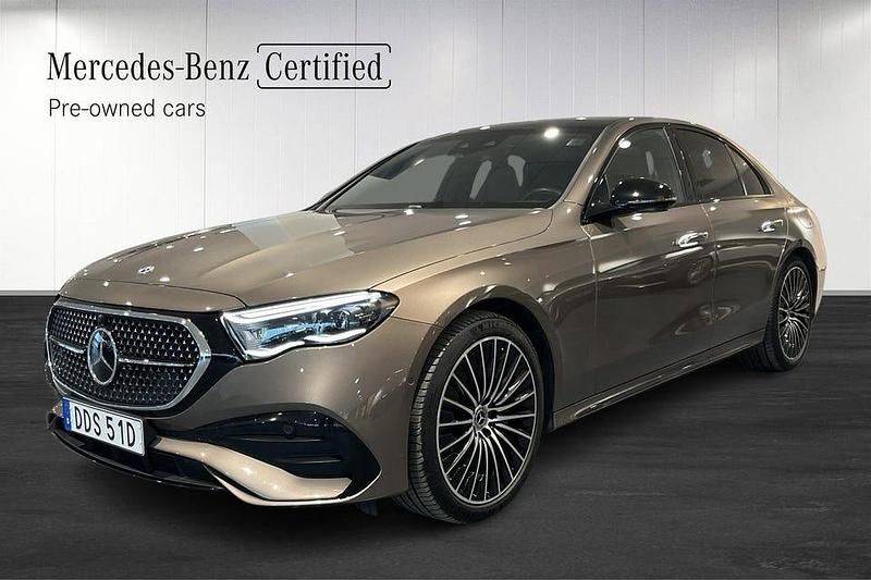 Brun Begagnad 2024 Mercedes E300 AMG line Sedan | 709 000 kr - Bild 1/3