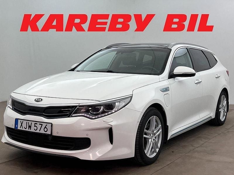 Vit Begagnad 2018 Kia Optima Hybrid 2 Sedan | 162 800 kr (Bra pris) - Bild 1/3