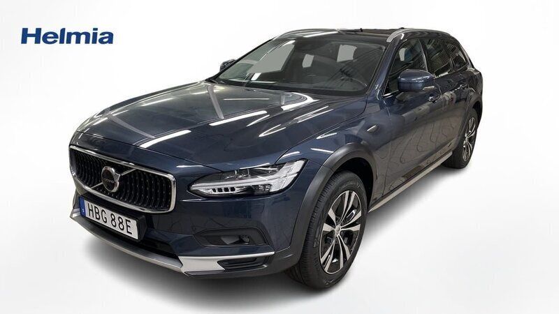 Mörkblå (blå) Begagnad 2021 Volvo V90 CC SE Kombi | 409 900 kr (Marknadspris) - Bild 1/4