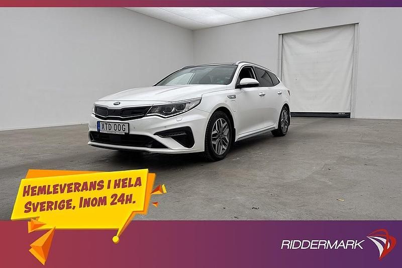 Vit Begagnad 2018 Kia Optima Hybrid Advance Sedan | 189 800 kr (Marknadspris) - Bild 1/3