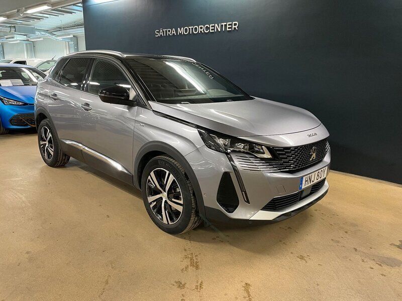 Grå Begagnad 2021 Peugeot 3008 GT SUV | 239 900 kr (Marknadspris) - Bild 1/4