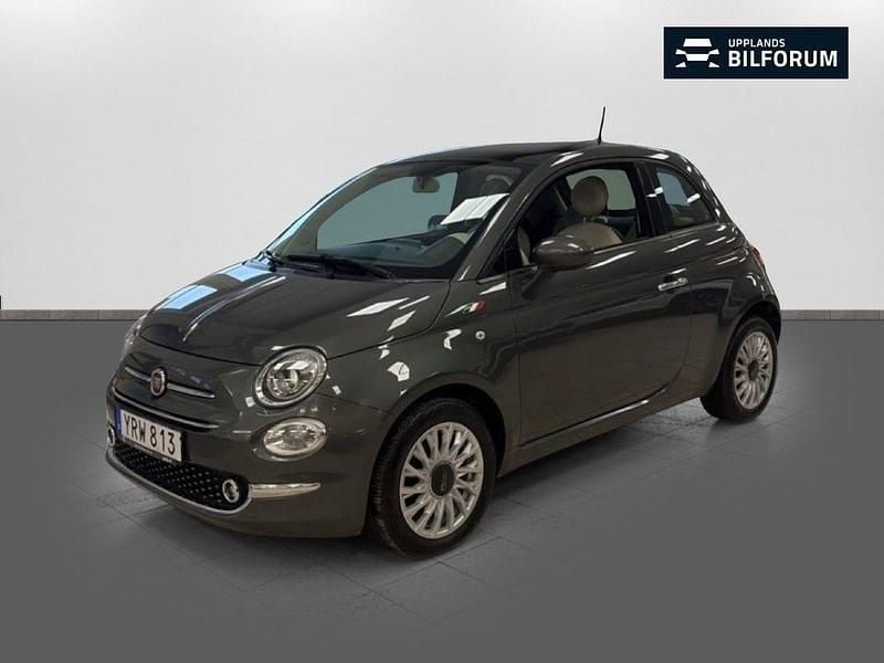 Grå Begagnad 2017 Fiat 500 Lounge Halvkombi | 79 000 kr (Lite dyr) - Bild 1/4