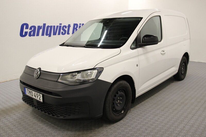 Vit Begagnad 2022 VW Caddy Minibuss | 295 000 kr - Bild 1/4