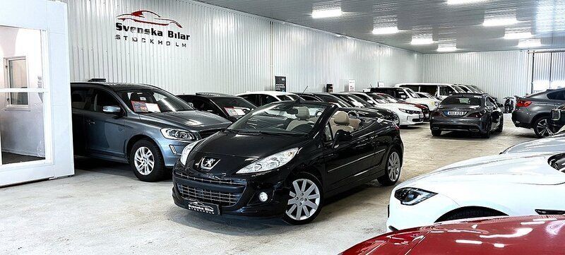 Svart Begagnad 2010 Peugeot 207 CC Cab | 99 900 kr (Dyr) - Bild 1/4