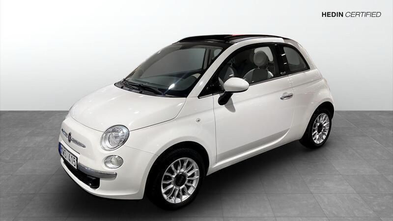 Vit Begagnad 2013 Fiat 500C Lounge Cab | 79 900 kr (Marknadspris) - Bild 1/4
