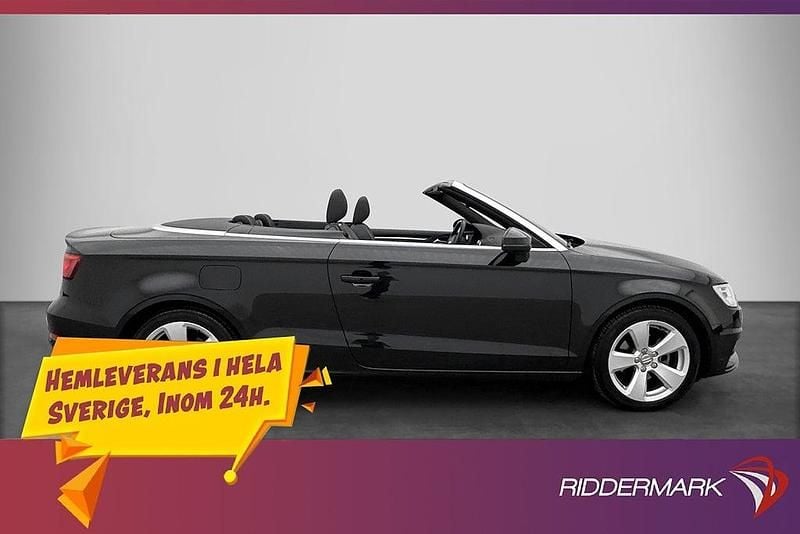 Begagnad Audi A3 140 HK (102 kW) 2015 Svart Cab