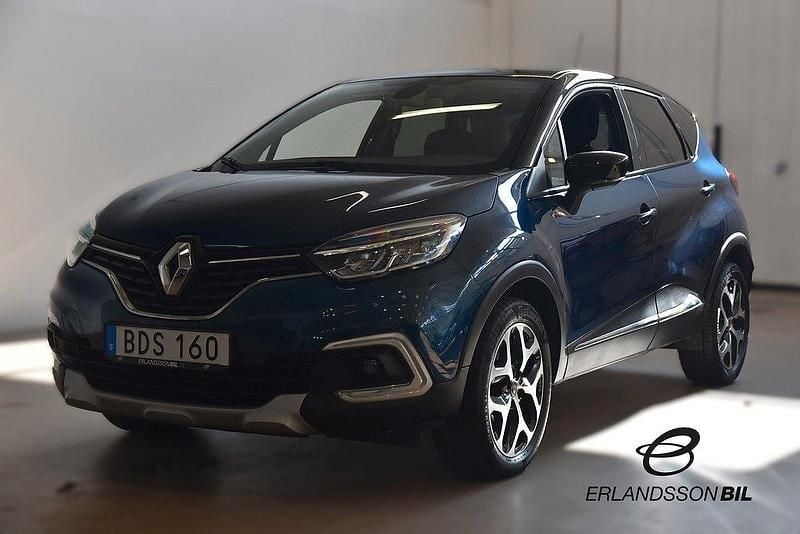 Mörkblå (blå) Begagnad 2018 Renault Captur SUV | 109 900 kr (Marknadspris) - Bild 1/4