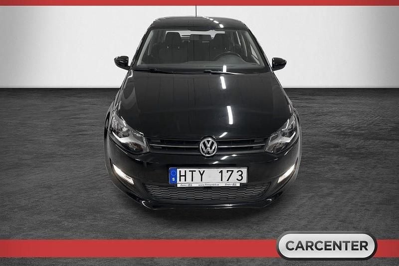 Begagnad VW Polo 86 HK (63 kW) 2010 Svart Halvkombi