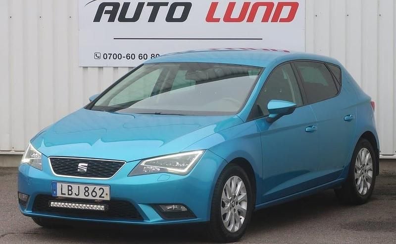 Begagnad Seat Leon 110 HK (80 kW) 2016 Blåmetallic Halvkombi