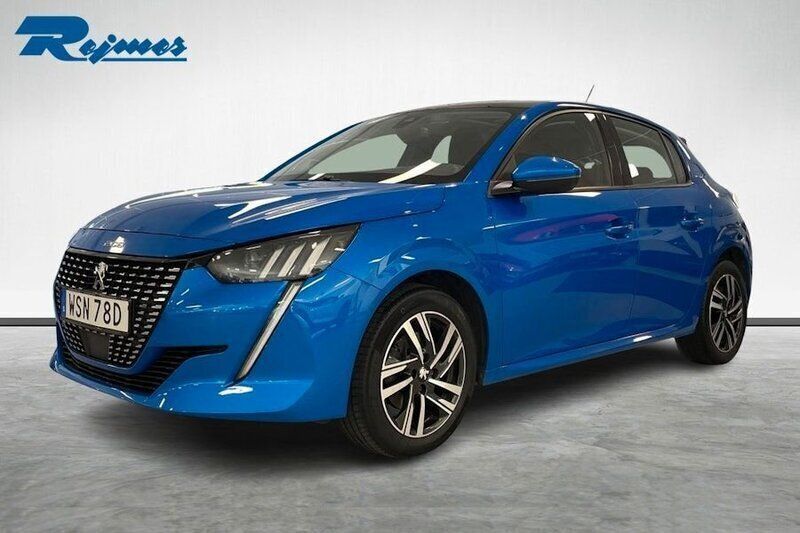 Blå Begagnad 2019 Peugeot 208 Halvkombi | 154 800 kr (Dyr) - Bild 1/4
