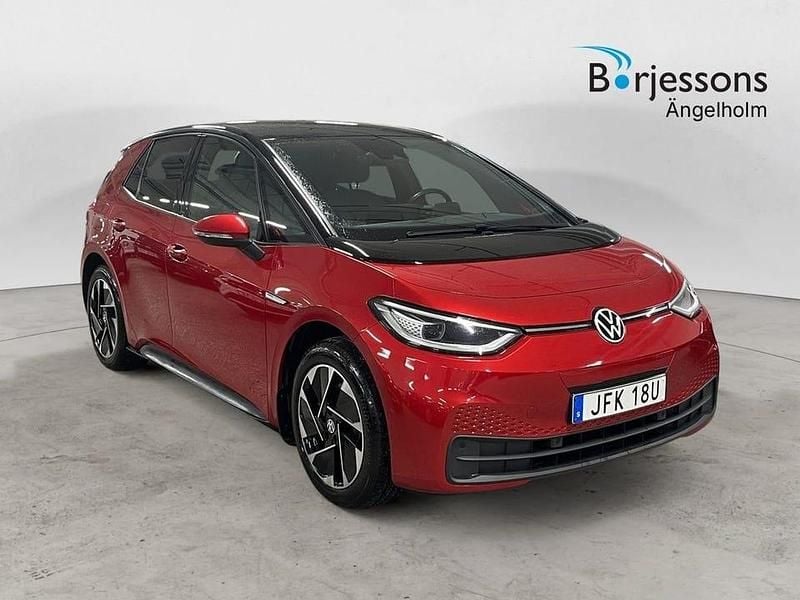 Röd Begagnad 2022 VW ID.3 Pro Performance Halvkombi | 239 000 kr (Bra pris) - Bild 1/4