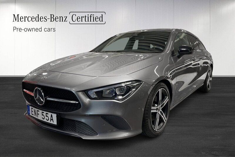 Mörkgrå Begagnad 2019 Mercedes CLA180 Shooting Brake Kombi | 219 000 kr (Bra pris) - Bild 1/4