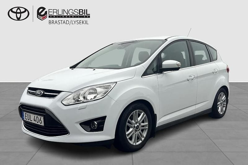 Vit Begagnad 2015 Ford C-MAX Titanium Minibuss | 74 900 kr (Marknadspris) - Bild 1/4