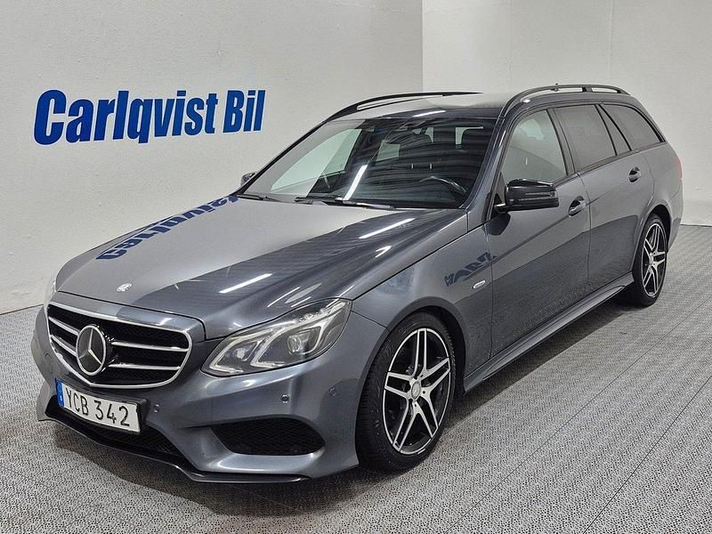 Grå (tenoritgrå metallic) Begagnad 2016 Mercedes E220 Edition Kombi | 189 000 kr (Marknadspris) - Bild 1/4