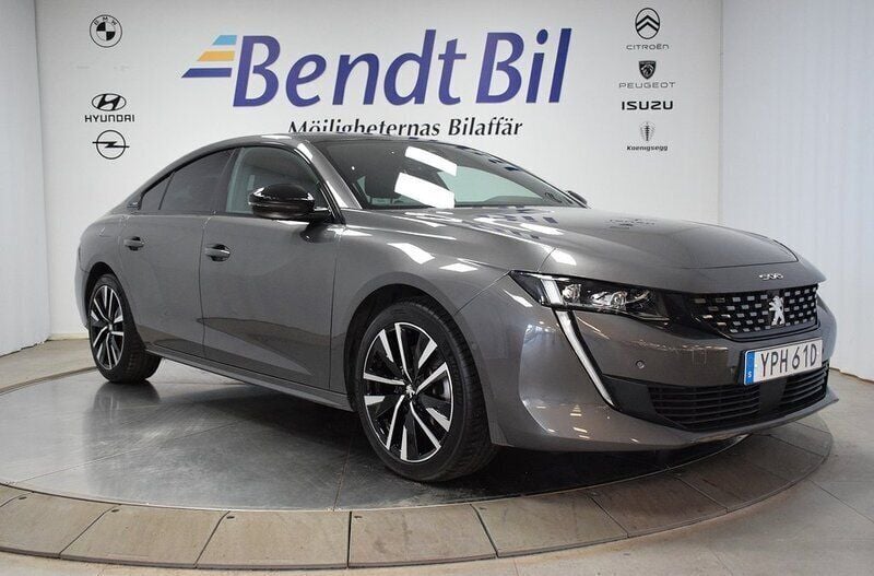 Grå Begagnad 2022 Peugeot 508 Premium Sedan | 329 500 kr (Dyr) - Bild 1/3