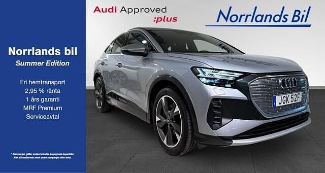 Florettsilver metallic Begagnad 2023 Audi Q4 Sportback e-tron Proline SUV | 579 000 kr - Bild 1/4