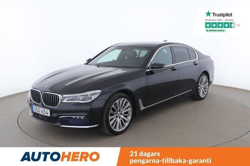 Svart Begagnad 2016 BMW 730 Sedan | 353 000 kr (Marknadspris) - Bild 1/4