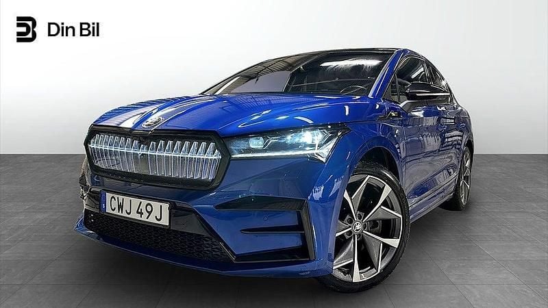 Begagnad Skoda Enyaq iV RS 250 kW (340 HK) 2024 Blå SUV