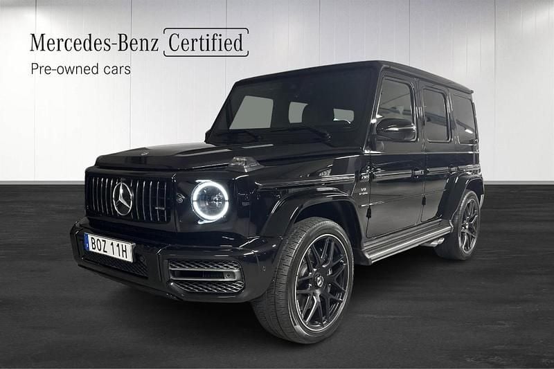 Svart (black) Begagnad 2022 Mercedes G63 AMG AMG SUV | 1 675 000 kr (Marknadspris) - Bild 1/4
