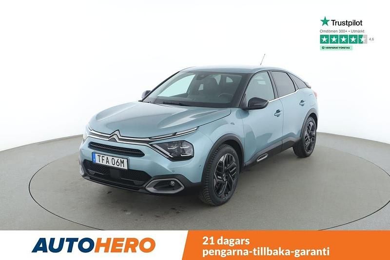 Blå Begagnad 2021 Citroën C4 PureTech Halvkombi | 183 000 kr (Marknadspris) - Bild 1/4