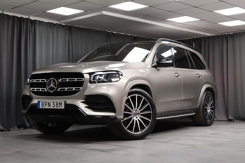 Silver Begagnad 2022 Mercedes GLS400 AMG Line Premium Plus SUV | 989 000 kr (Lite dyr) - Bild 1/4