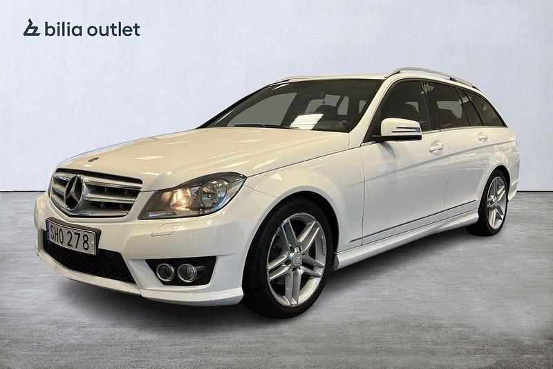Vit Begagnad 2012 Mercedes C200 Avantgarde Kombi | 124 900 kr (Lite dyr) - Bild 1/3
