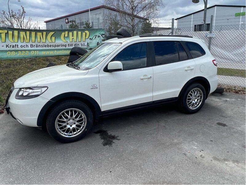 Vit Begagnad 2007 Hyundai Santa Fe SUV | 60 000 kr (Dyr) - Bild 1/4