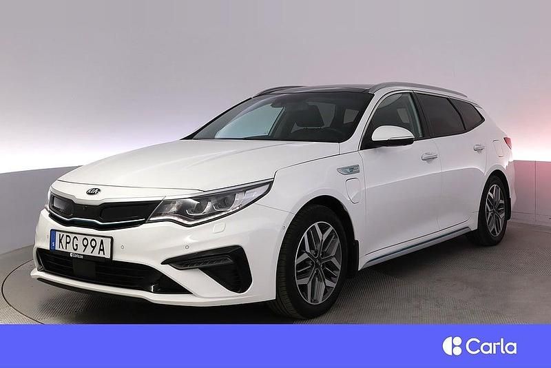 Vit Begagnad 2019 Kia Optima Hybrid Advance Sedan | 244 900 kr (Lite dyr) - Bild 1/4