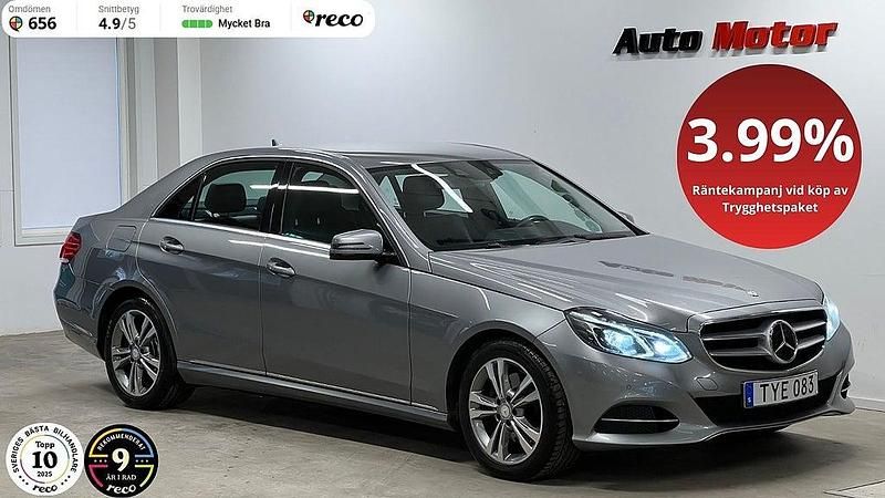 Silver Begagnad 2014 Mercedes E250 Sedan | 179 900 kr (Marknadspris) - Bild 1/4