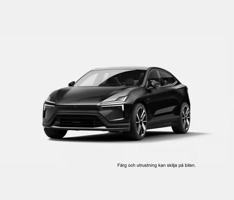 Svart Ny 2025 Polestar 4 Long Range Dual motor SUV | 742 000 kr (Marknadspris) - Bild 1/3