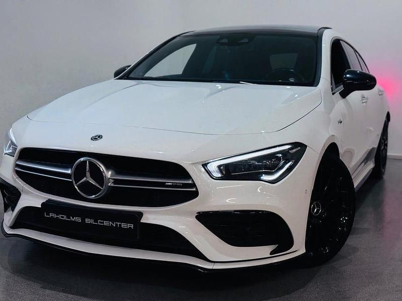 Begagnad Mercedes CLA35 AMG Shooting Brake AMG 306 HK (225 kW) 2020 Vit Kombi