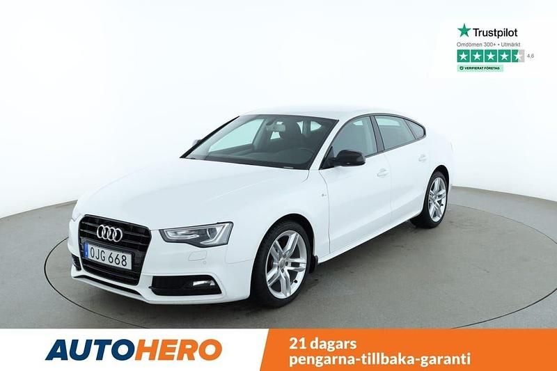 Vit Begagnad 2016 Audi A5 Sportback S-Line Halvkombi | 182 000 kr (Marknadspris) - Bild 1/4