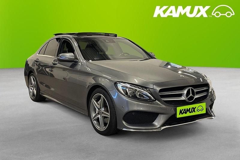 Grå Begagnad 2018 Mercedes C220 AMG line Sedan | 229 700 kr (Marknadspris) - Bild 1/3