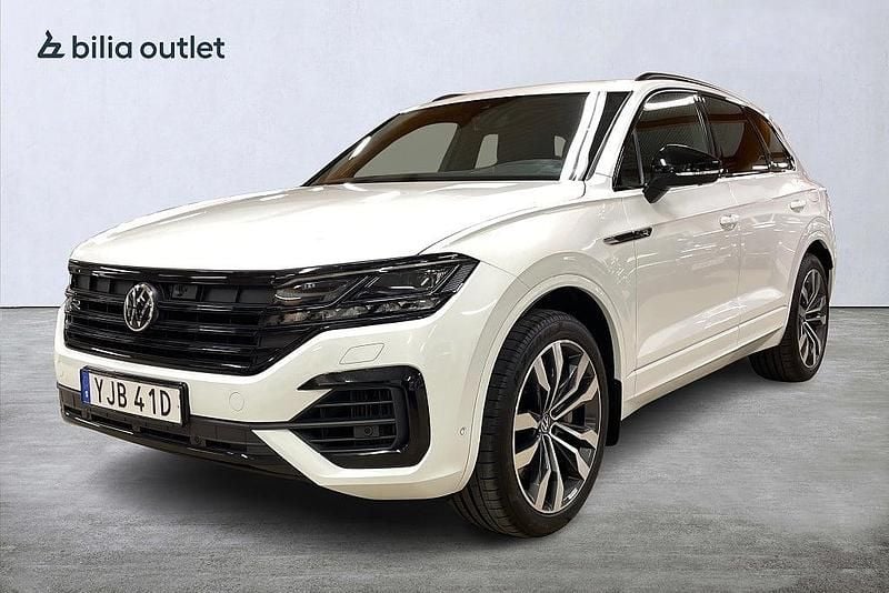 Vit Begagnad 2022 VW Touareg R SUV | 609 900 kr (Superpris) - Bild 1/4