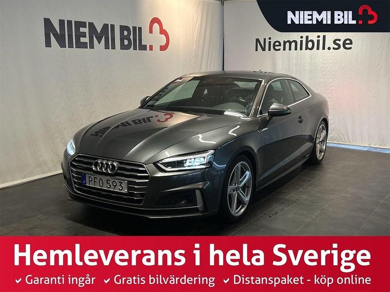Grå Begagnad 2017 Audi A5 S-Line Sportkupé | 269 900 kr (Lite dyr) - Bild 1/3