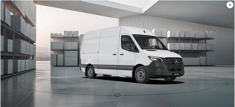 Vit (arktisk vit) Ny 2025 Mercedes E-Sprinter Van | 929 000 kr (Dyr) - Bild 1/4